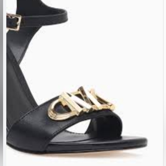 Michael Kors Parker Black Leather Strappy High Heel Sandals Women's Multi Sizes - Picture 4 of 13